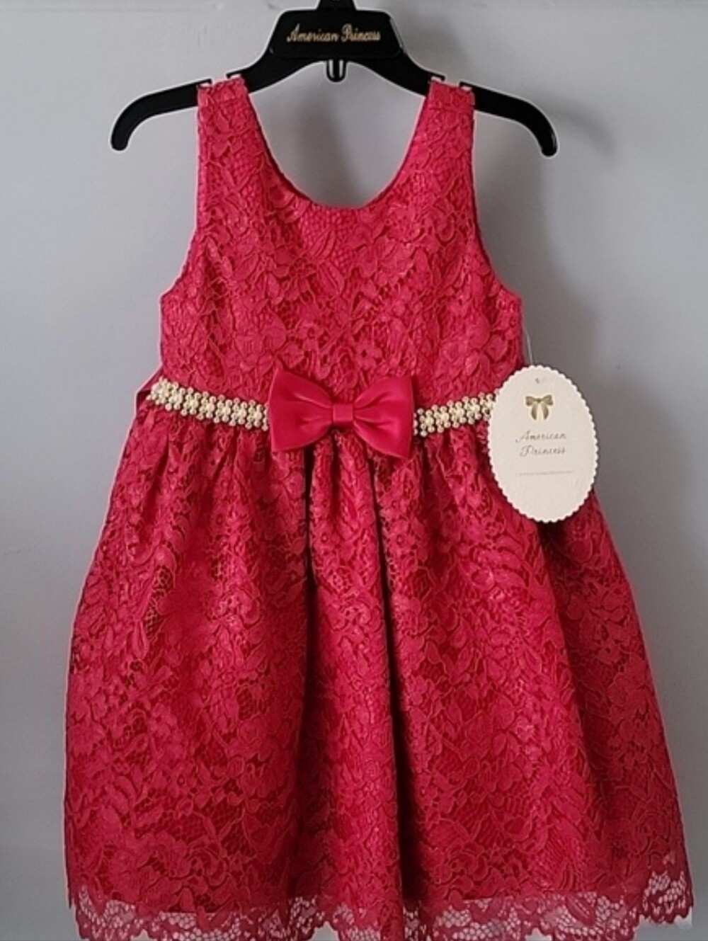 American Princess shiny red dressy dress